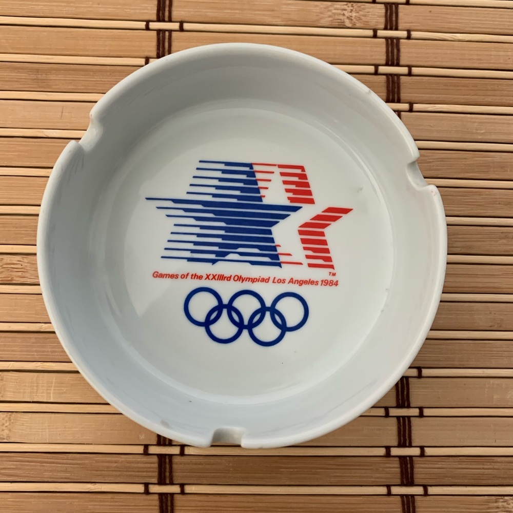 1984 Olympic Games Los Angeles Vintage Ashtray